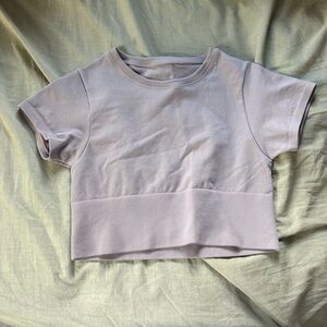 Aerie Light Purple Crop Top